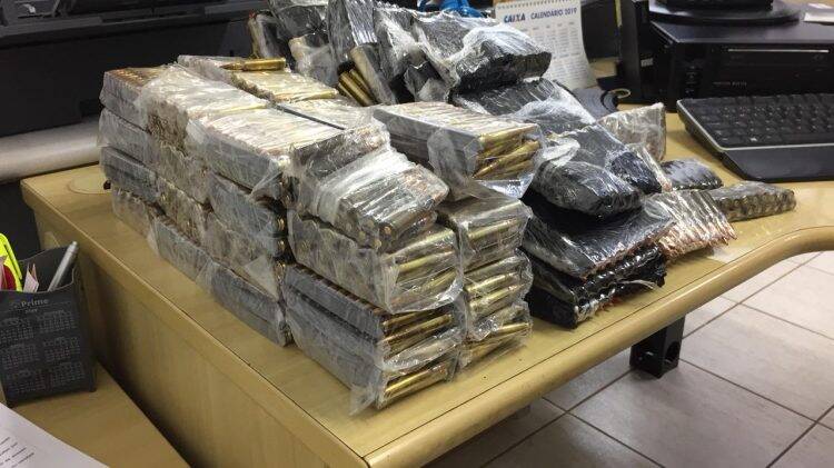 PF apreende quase três mil munições para fuzil