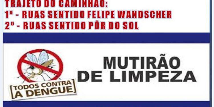 Prefeitura realiza nesta sexta-feira mutirão de limpeza no Jardim São Luiz e Três Pinheiros