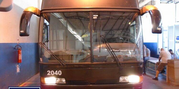 Munições foram encontradas durante a deslacração de um ônibus apreendido