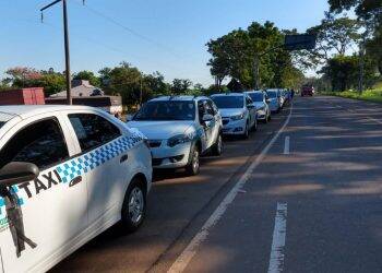 Taxistas protestam por mais segurança