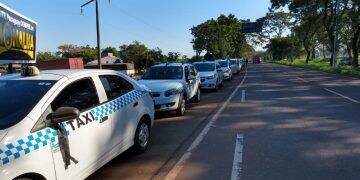 Taxistas protestam por mais segurança