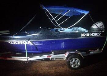 Nepom salva família à deriva no Lago de Itaipu
