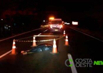 Homem morre atropelado na BR 277 em SMI