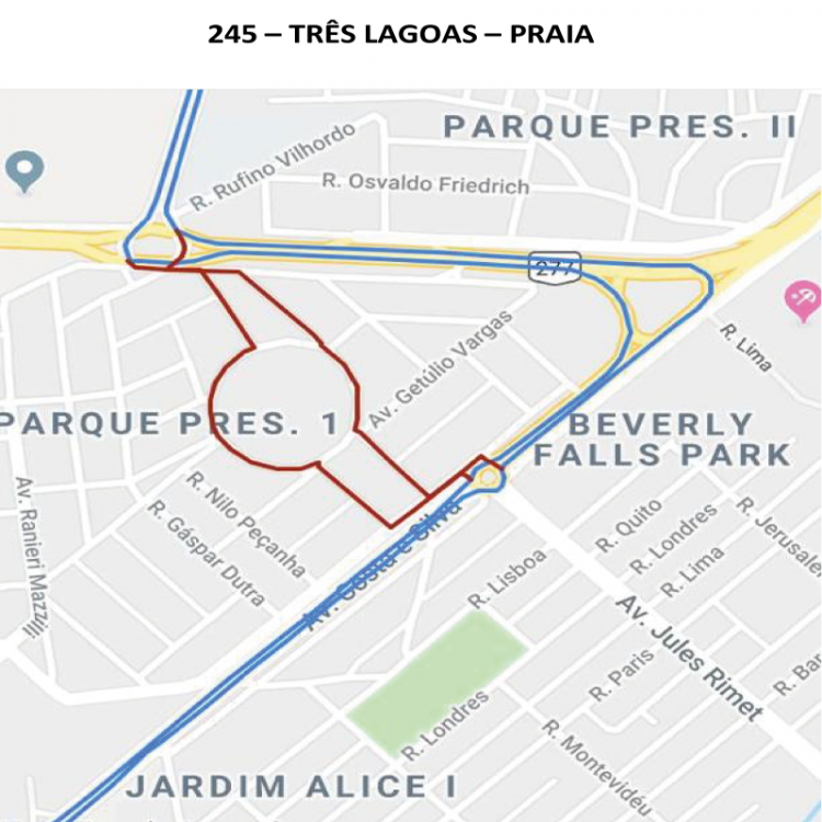 Nove linhas do transporte coletivo serão alteradas durante obras do viaduto na Costa e Silva