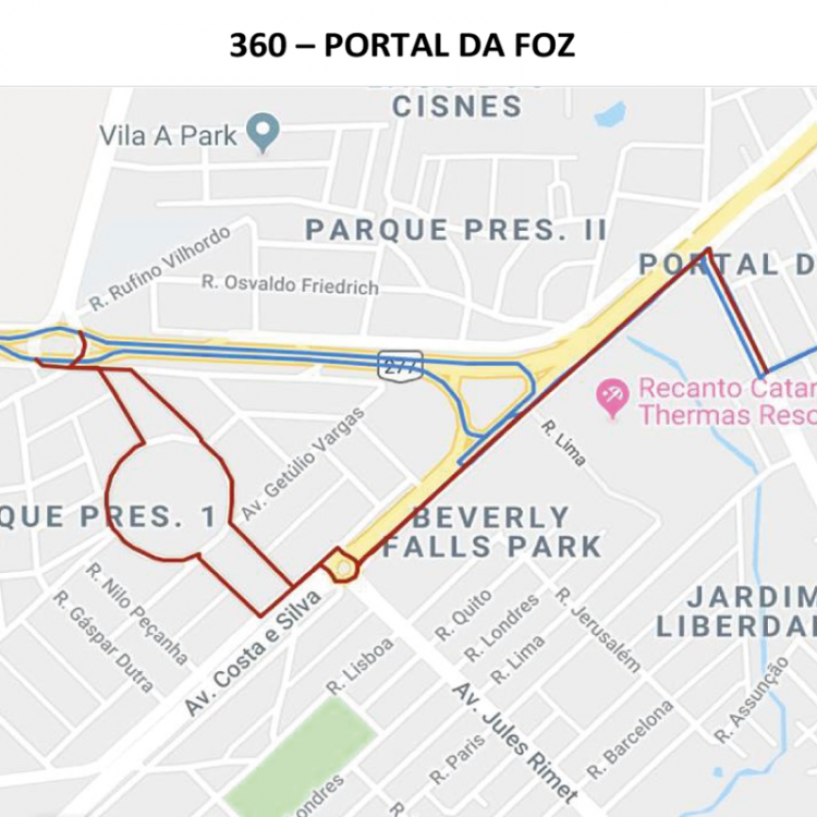 Nove linhas do transporte coletivo serão alteradas durante obras do viaduto na Costa e Silva