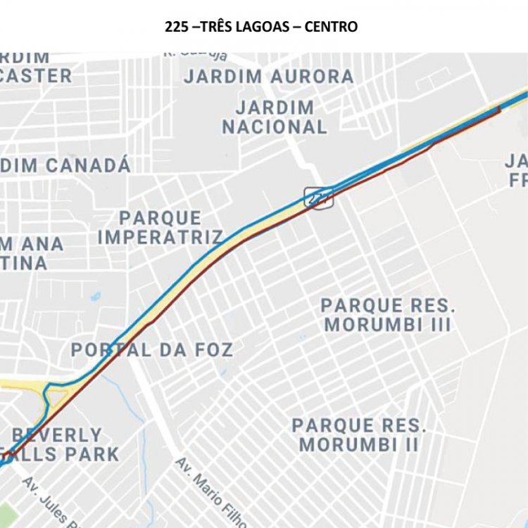 Nove linhas do transporte coletivo serão alteradas durante obras do viaduto na Costa e Silva