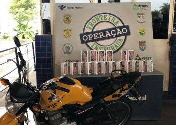 Mototáxi disfarçado é apreendido com celulares na Ponte Internacional da Amizade