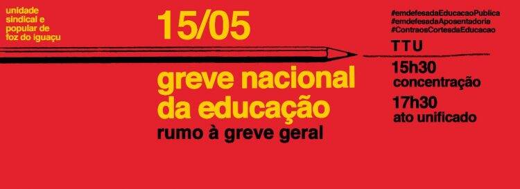 Trabalhadores e estudantes de Foz aderem à Greve Nacional da Educação