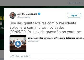 Bolsonaro destaca nas redes sociais lançamento da pedra fundamental da segunda ponte entre Brasil e Paraguai
