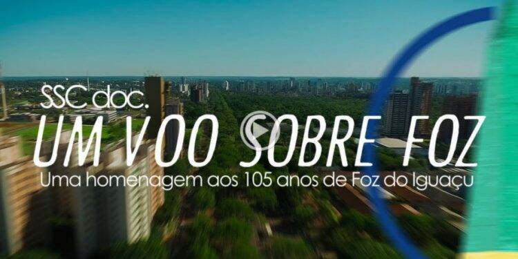 Amigos produzem vídeo aéreo em comemoração aos 105 anos da cidade