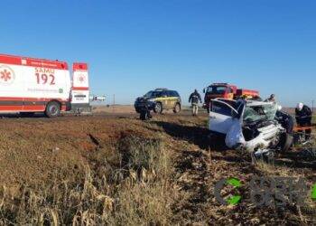 Acidente deixa 14 vítimas entre elas um bebê na BR-163 em Guaíra