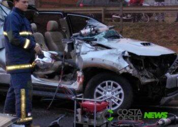 Grave acidente é registrado nessa manhã na BR-277 em Medianeira