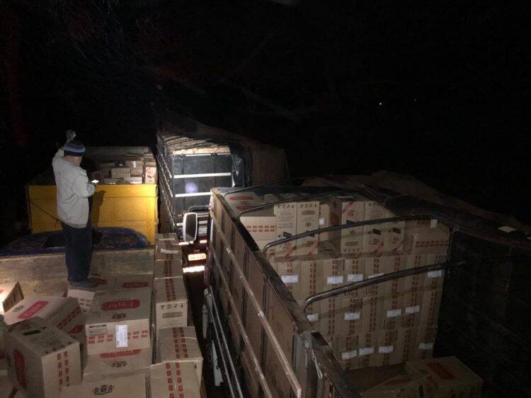 PF e BPFRON apreendem cigarros em caminhão boiadeiro, carga é avaliada em R$ 4,5 milhões