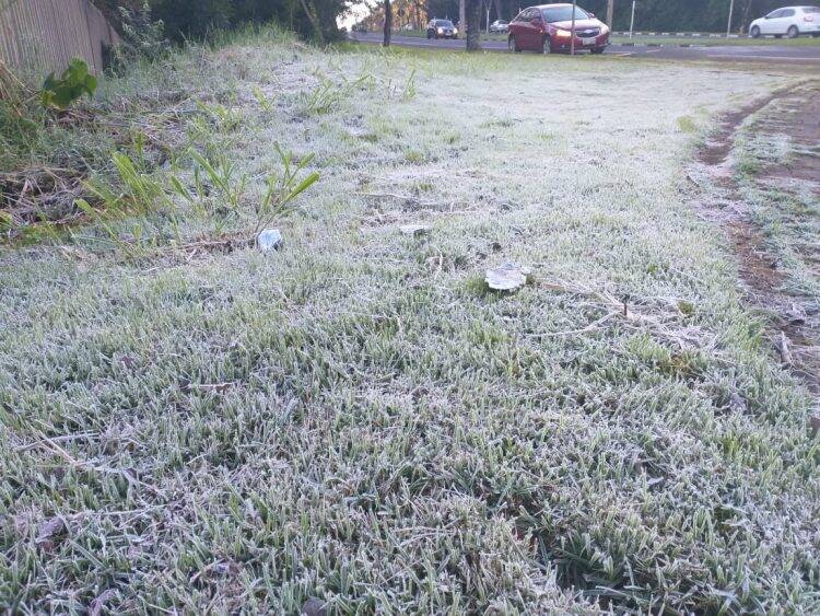 Foz do Iguaçu registrou temperatura abaixo de 0º grau