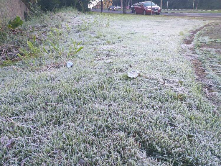 Foz do Iguaçu registrou temperatura abaixo de 0º grau