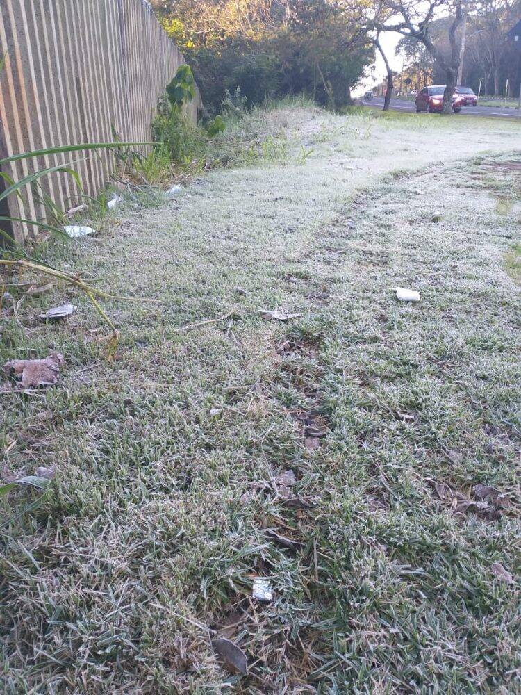 Foz do Iguaçu registrou temperatura abaixo de 0º grau