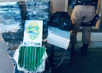 BPFRON apreende mais de trezentos quilos de maconha em Foz do Iguaçu