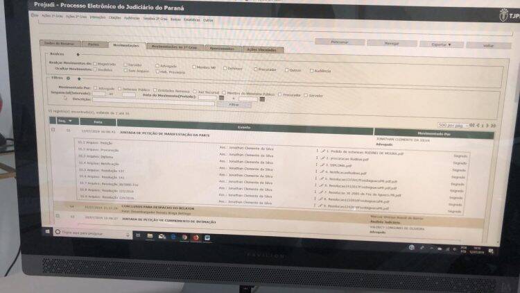 Rudinei de Moura protocola petição no Tribunal de Justiça do Paraná para suspender cassação
