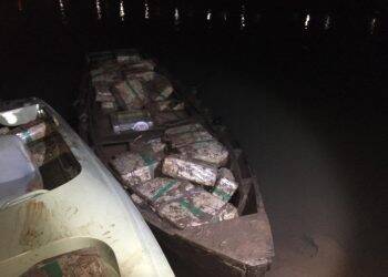 Força integrada apreende quase 850 kg de maconha próximo ao Jupira