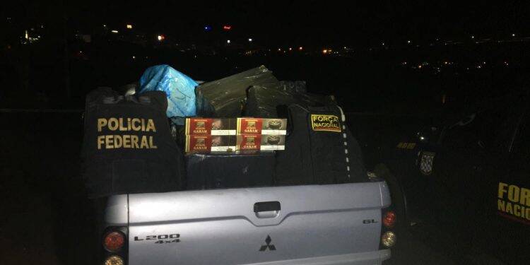 Operação Integrada apreende cigarros oriundos do Paraguai.