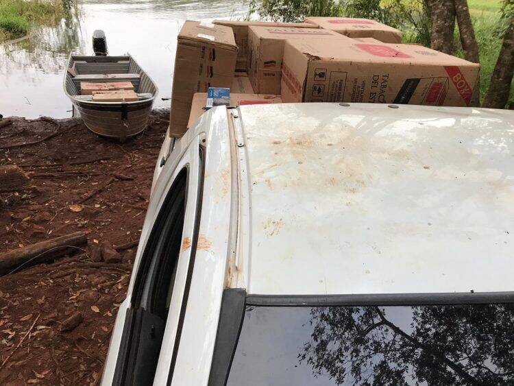Operação Hórus apreende Montana e embarcação carregadas com cigarros contrabandeados