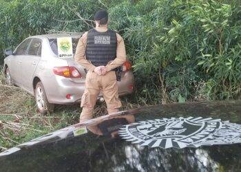 BPFRON apreende veículo carregado com cigarros em Foz do Iguaçu