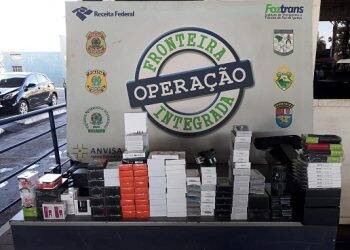 Cigarros eletrônicos são apreendidos na Ponte Internacional da Amizade