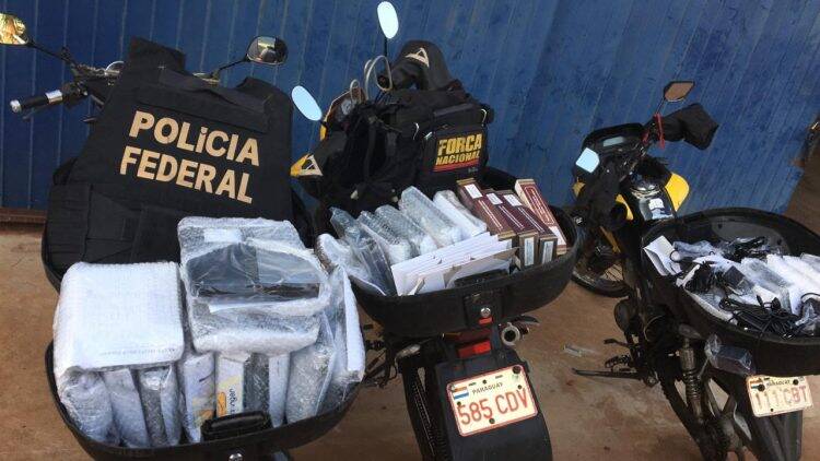 PF e Força Nacional apreendem grande quantidade de eletrônicos em Foz do Iguaçu