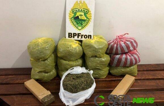 Homem que transportava mais de 14 kg de maconha Gourmet em ônibus é preso