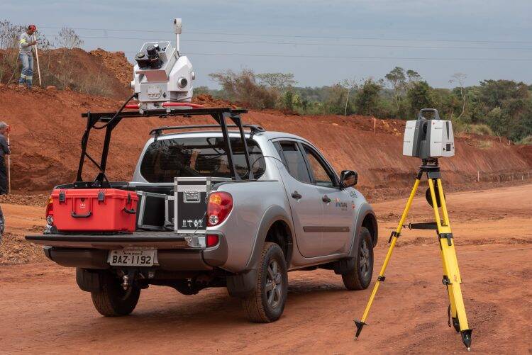 Novos equipamentos da Divisão de Estudos fazem mapeamento a laser dentro e fora da Itaipu