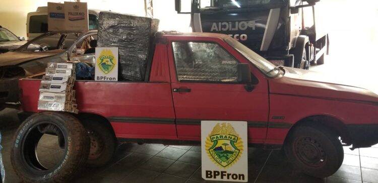BPFron apreende comboio de carros e contrabandista