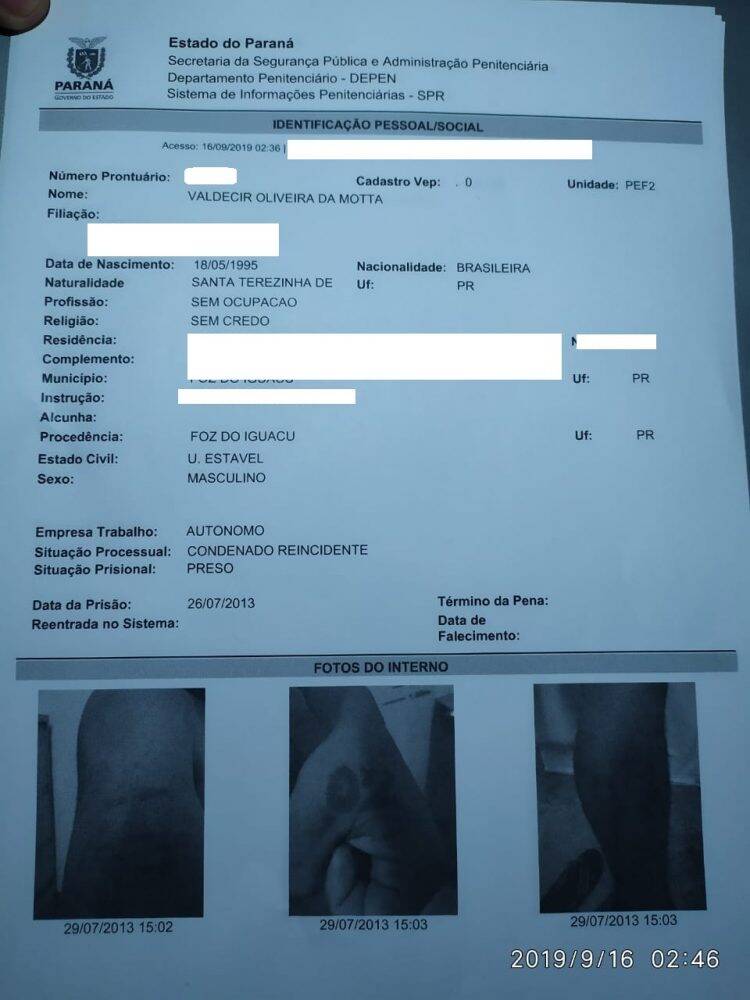 Seis presos fogem da Penitenciaria Estadual de Foz do Iguaçu II