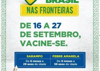 Saúde intensifica vacinação contra sarampo e febre amarela a partir de segunda-feira