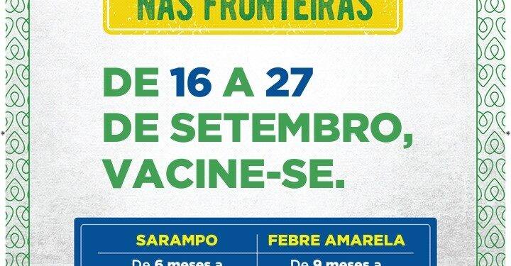 Saúde intensifica vacinação contra sarampo e febre amarela a partir de segunda-feira
