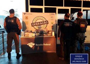 Grande quantidade de mercadorias são apreendidas na Ponte da Amizade