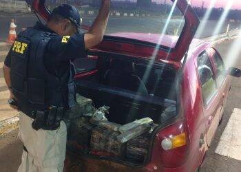 PRF apreende quase 90 quilos de maconha em Santa Terezinha de Itaipu