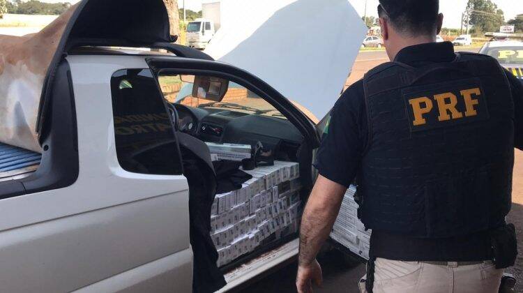Em oito meses, PRF apreende mais cigarros do que em todo o ano de 2018 no Paraná