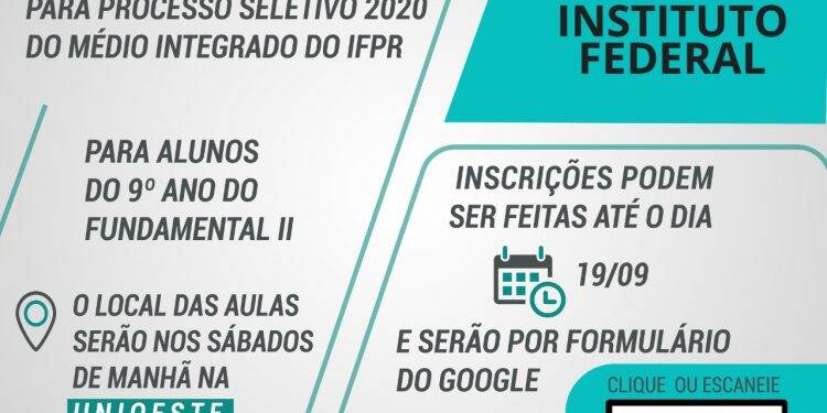IFPR abre inscrições para curso preparatório de matemática