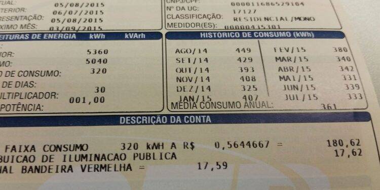Conta de energia segue mais cara em setembro