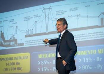Diretor-geral de Itaipu fala sobre desafios e gestão estratégica a oficiais do Exército
