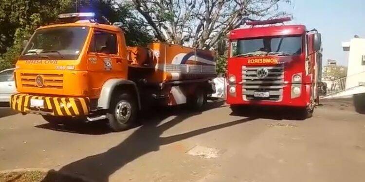 Princípio de incêndio no Hospital Municipal mobiliza bombeiros