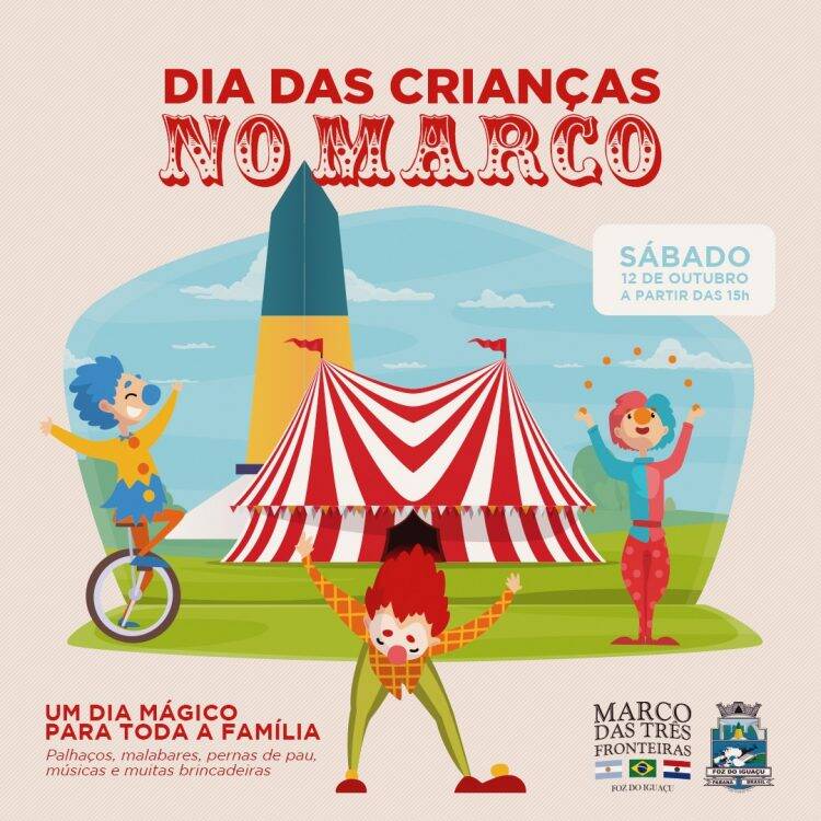 Marco das 3 Fronteiras terá programação especial no Dia das Crianças