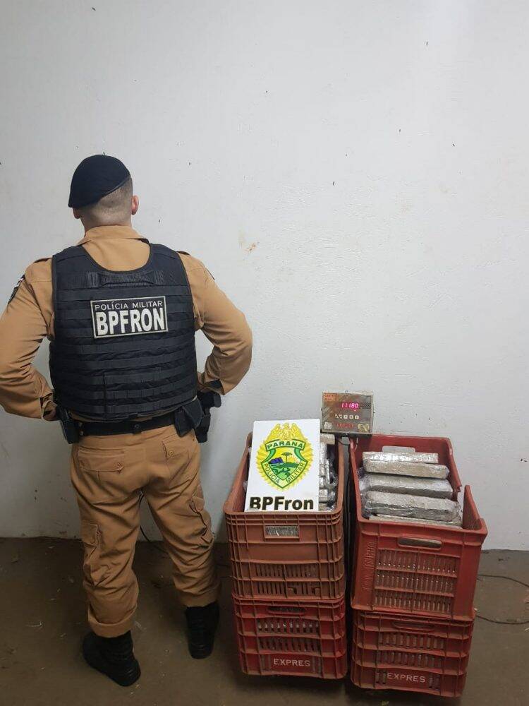 BPFron, em operação conjunta, apreende 130 kg de maconha na Ponte da Amizade