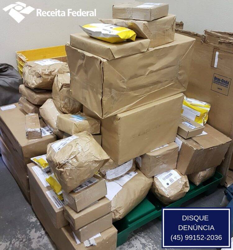 Receita Federal retém mais de 13 mil volumes de remessas postais irregulares