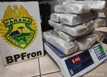 BPFron apreende maconha em ônibus da linha Foz do Iguaçu/Curitiba