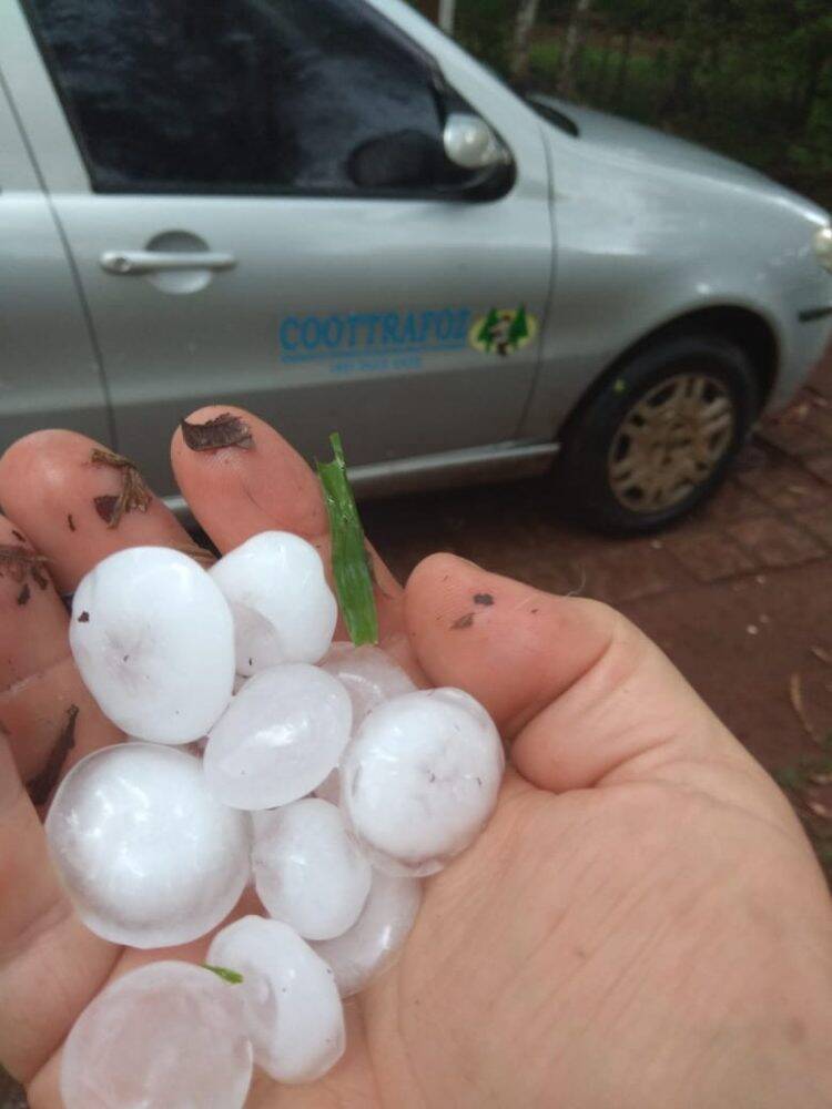 Pelo menos dez casas ficam destelhadas após temporal em Foz