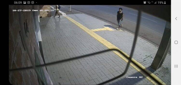 Câmeras flagram tentativa de furto à restaurante no centro de Foz