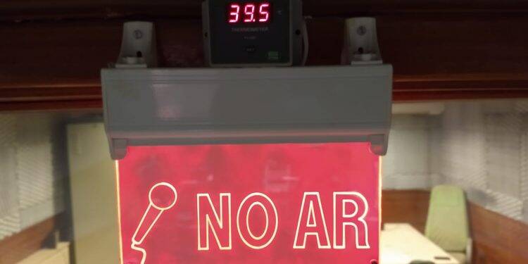 Termômetro da Rádio Cultura registra temperatura acima de 39° graus depois das 17h
