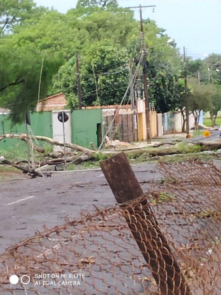 Temporal em Foz deixa mais de 60 famílias desabrigadas e 35 mil residências sem energia