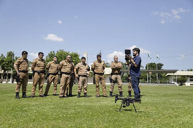 PTI capacita policiais militares de Foz do Iguaçu sobre uso de drones na segurança pública